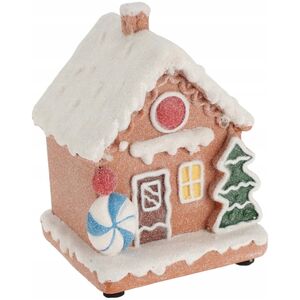 Dekoracja świąteczna Home Styling Collection Dekoracyjny domek z piernika, 9 x 8 x 13 cm