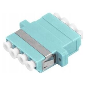 Adapter AV Alantec Adapter światłowodowy multimodowy OM3 LC quad ALANTEC