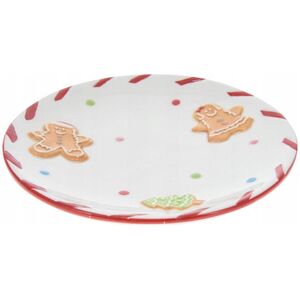 Home Styling Collection Świąteczny talerz, 16 cm, GINGERBREAD