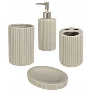 Bathroom Solutions Zestaw ceramicznych akcesoriów łazienkowych, 4 elementy