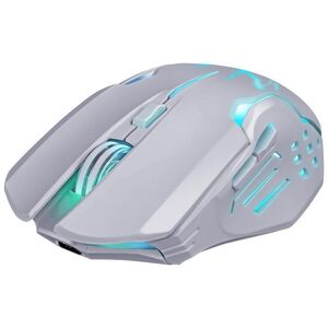 Mysz Defender Mysz bezprzewodowa Defender KATANA GM-511 optyczna 3200dpi biała RGB AKUMULATOR 7 przycisków Gaming bezklikowa silent