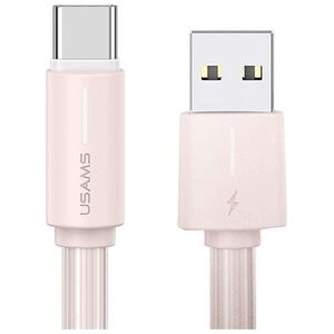 Kabel USB Usams USAMS Kabel USB-C 3A YU Series 1m USB-C/USB-A różowy/pink SJ732USB04 (US-SJ732)