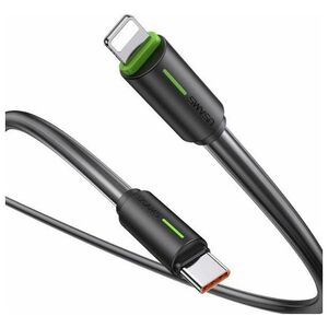 Kabel USB Usams USAMS Kabel USB-C/Lightning 1m SJ735 30W czarny/black YU Series SJ735USB01 (US-SJ735)