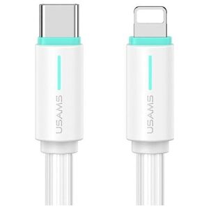 Kabel USB Usams USAMS Kabel USB-C/Lightning 1m SJ735 30W biały/white YU Series SJ735USB02 (US-SJ735)