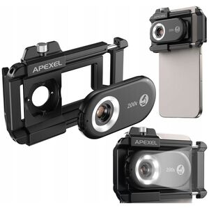 Apexel Obiektyw MIKROSKOP CYFROWY 200x z filtrem CPL do Telefonu Smartfona Telefon / APL-MS200