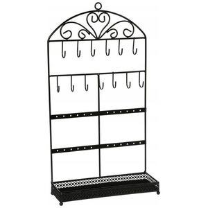 Atmosphera Organizer na biżuterię metalowy, kolor czarny, Atmosphera