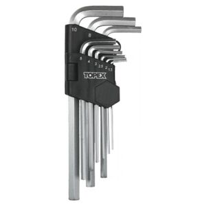 Topex Zestaw kluczy imbusowych hex typ L 1,5-10mm 9szt. (35D956)