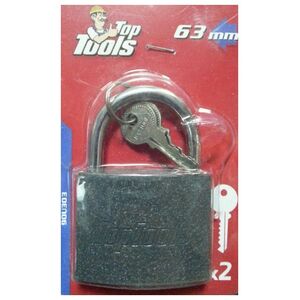 Top Tools Kłódka żeliwna 60mm 2 klucze 90U303