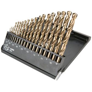 Wiertło Graphite do metalu kobaltowe walcowe 1,5 2 7 4,5 4 5,5 5 1 3 2,5 3,5 6 10 6,5 7,5 8 8,5 9 9,5mm zestaw (57H089)