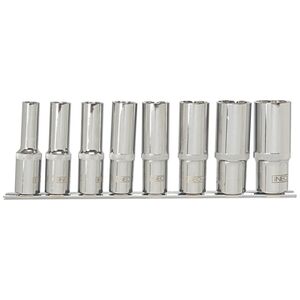 Neo Zestaw nasadek spline 1/2" 10-24mm długich 8szt. (08-650)