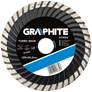 Graphite Tarcza diamentowa 180x22,2mm turbo wave - 57H636