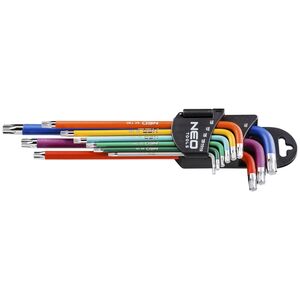 Neo Zestaw kluczy trzpieniowych torx typ L T10-T50 9szt. (09-518)