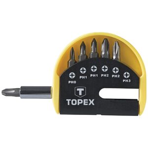 Topex Końcówki wkrętakowe z uchwytem 7szt. - 39D350