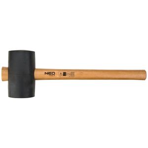 Neo Młotek gumowy rączka drewniana 425g 340mm (25-052)
