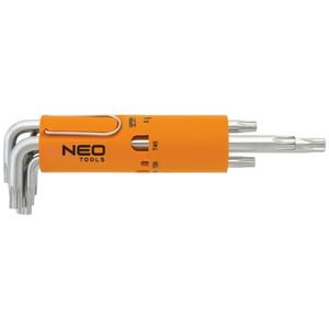 Neo Zestaw kluczy trzpieniowych torx typ L T10-T50 z otworem 8szt. (09-524)