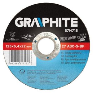 Graphite Tarcza szlifierska do metalu 125x6.4x22.2mm (57H715)