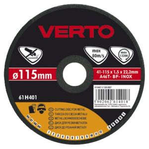 Verto Tarcza tnąca do metalu 115x1.0x22.2mm - 61H404