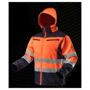Neo Kurtka robocza ostrzegawcza softshell z kapturem pomarańczowa rozmiar S (81-701-S)