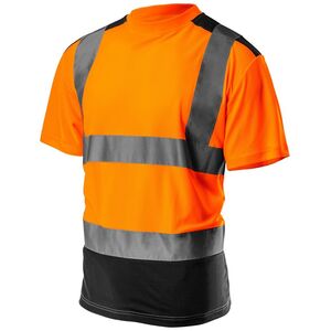 Neo T-shirt ostrzegawczy ciemny dół pomarańczowy rozmiar S (81-731-S)