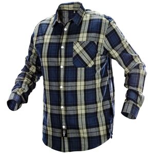 Neo Koszula flanelowa (Koszula flanelowa granatowo-oliwkowo-czarna, rozmiar XXL)