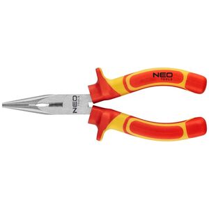 Neo szczypce wydłużone proste 160mm 1000V, polerowane (01-223)