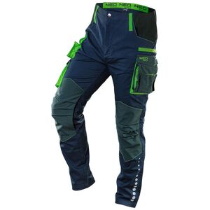 Neo Spodnie robocze PREMIUM, 62% bawełna, 35% poliester, 3% elastan, rozmiar L