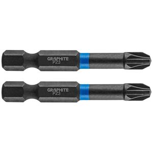 Graphite Końcówka wkrętakowa (Bity udarowe PZ3 x 50 mm, 2 szt.)