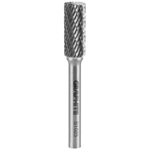 Graphite FREZ DO METALU HM TYP B (WALCOWY Z OSTRZAMI NA GÓRZE) 10 X 25 MM TRZPIEŃ 6 X 45 MM 55H357 GRAPHITE