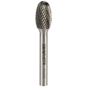 Graphite FREZ DO METALU HM TYP E (OWALNY) 12 X 20 MM TRZPIEŃ 6 X 45 MM 55H366 GRAPHITE
