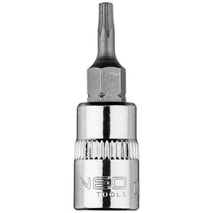 Neo Końcówka TORX TX10 na nasadce 1/4", krótka, 37 mm