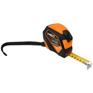 Neo Miara zwijana stalowa 5 m x 19 mm, auto blokada, przycisk stop, magnes