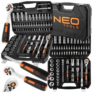 Neo ZESTAW KOMPLET NASADKI TORX KLUCZE NASADOWE 1/4'' 1/2 86 ELEMENTY NEO TOOLS