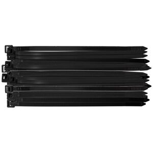 Neo Opaski zaciskowe EXTREME 7.6 × 200 mm, czarne, 50 szt.