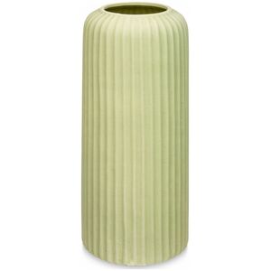 Gift Decor Wazon ceramiczny w paski, zielony, wys. 40 cm