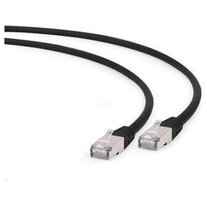 Gembird RJ-45/RJ-45 kat.6a S/FTP Czarny 0.5m (PP6A-LSZHCU-BK-0.5M)