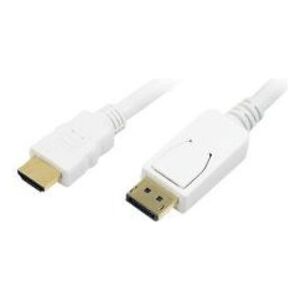 Kabel LogiLink DisplayPort - HDMI 2m biały (CV0055)