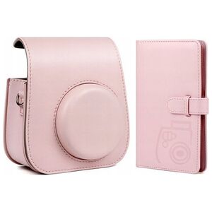 Pokrowiec LoveInstant Zestaw 2w1 Futerał Etui Fuji Instax Mini 11 + Album Różowy