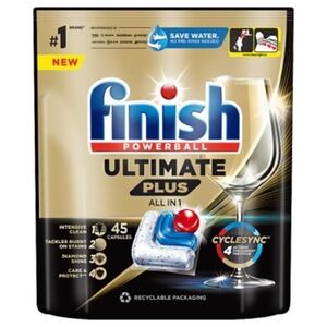 Finish Ultimate Plus Fresh Kapsułki do mycia naczyń w zmywarce 549 g 45 szt.