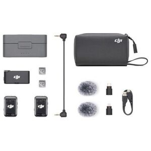 DJI System mikrofonów DJI Mic 2 2TX + 1RX bezprzewodowych + etui ładujące 3250 mAh