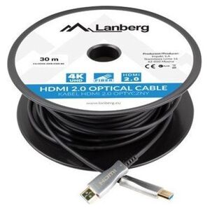 Kabel Lanberg HDMI - HDMI 30m czarny (CA-HDMI-20FB-0300-BK)