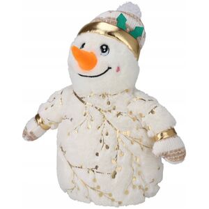 Dekoracja świąteczna Home Styling Collection Świąteczna figurka pluszowa, bałwan, 38 cm