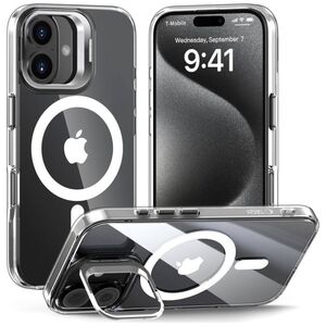 Case IPHONE 16 Tech-Protect MagStand MagSafe Clear transparent 5906302375837
