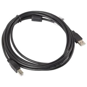 Kabel USB Lanberg USB-A - USB-B 3 m Czarny (CA-USBA-11CC-0030-BK)
