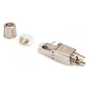 Digitus Wtyk modularny Field Termination Plug RJ45 Cat.6A FTP shielded AWG 22-27 10GbE PoE+ tool free cap and metal latch