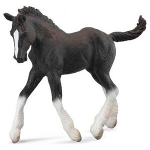 Figurka Collecta Koń źrebię rasy Shire czarne (88583)