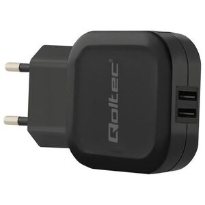 Ładowarka Qoltec 2x USB-A 2.4 A (50185)