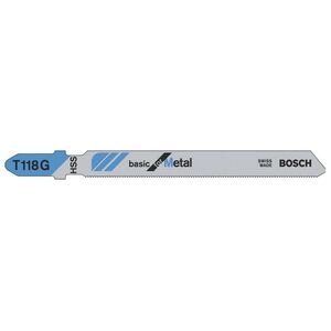 Bosch Brzeszczot do wyrzynarek Basic for Metal 92mm T 118 G 5szt. 2608631012