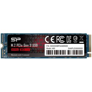 Dysk SSD Silicon Power P34A80 512GB M.2 2280 PCI-E x4 Gen3 NVMe (SP512GBP34A80M28)
