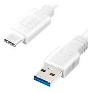 Kabel USB LogiLink USB-A - USB-C 1.5 m Biały (CU0175)