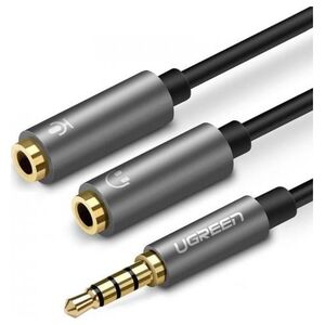 Kabel Ugreen Jack 3.5mm - Jack 3.5mm x2 czarny (30619)